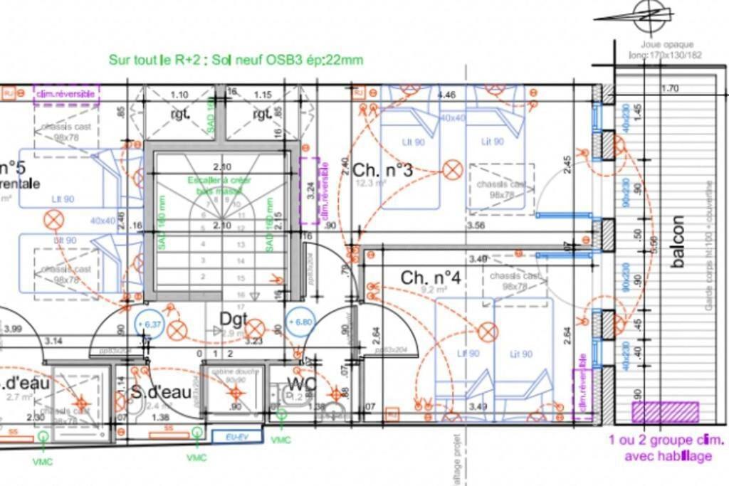 Nocnoc - Le Balcon De L'Oli 99M2 Apartment Bordeaux Ngoại thất bức ảnh